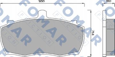 FO499081 FOMAR Friction Комплект тормозных колодок, дисковый тормоз