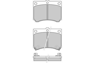 120491 E.T.F. Комплект тормозных колодок, дисковый тормоз