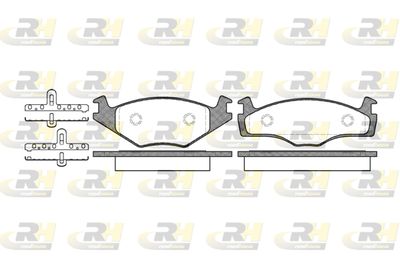 217105 ROADHOUSE Комплект тормозных колодок, дисковый тормоз