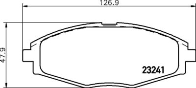 8DB355027451 HELLA Комплект тормозных колодок, дисковый тормоз