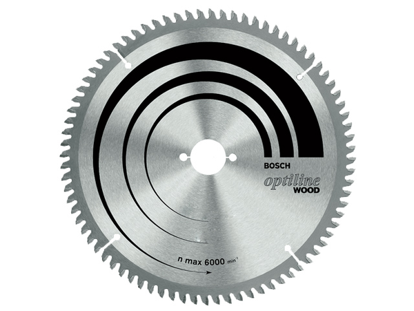  Диск пильный 254х30 мм 60 зуб.по дереву OPTILINE WOOD BOSCH твердоспл.зуб 2608641765