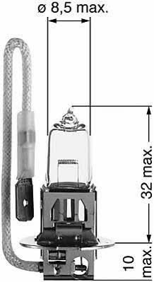  Лампа галогенная H3 12V 55W 112556 Beru 112556