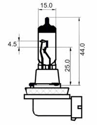  Лампа галогенная H11 12V 55W 202624 SCT 202624