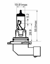  Лампа галогенная H10 12V 42W 202990 SCT 202990