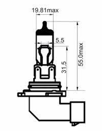  Лампа галогенная H12 12V 53W 203003 SCT 203003