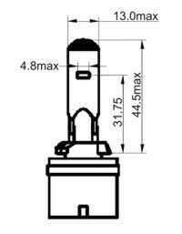  Лампа галогенная H27W1 12V 27W 203010 SCT 203010