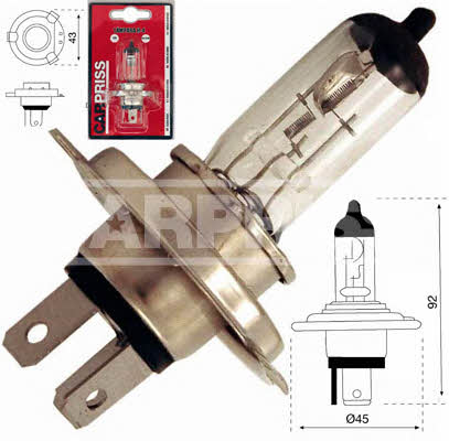  Лампа галогенная H4 12V 6055W 79780235 Carpriss 79780235