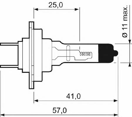  Лампа галогенная H7 12V 55W 032517 Valeo 032517