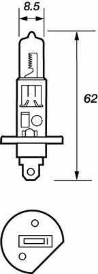  Лампа галогенная H1 12V 55W VBU448 Motorquip VBU448