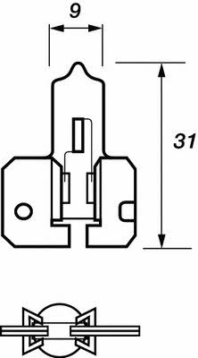  Лампа галогенная H2 24V 70W VBU480 Motorquip VBU480