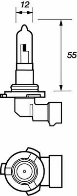  Лампа галогенная HB3 12V 60W VMS905 Motorquip VMS905