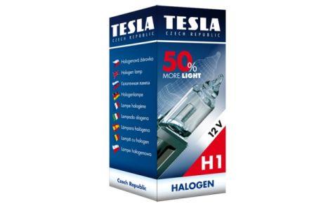  Лампа галогенная Tesla +50% More Light H1 12V 55W B30101 Tesla B30101