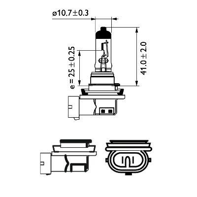  Лампа галогенная Philips Standard H8 12V 35W 12360C1 Philips 12360C1