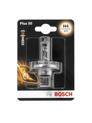  Лампа галогенная Bosch Plus 50 H4 12V 6055W 1987301040 Bosch 1 987 301 040