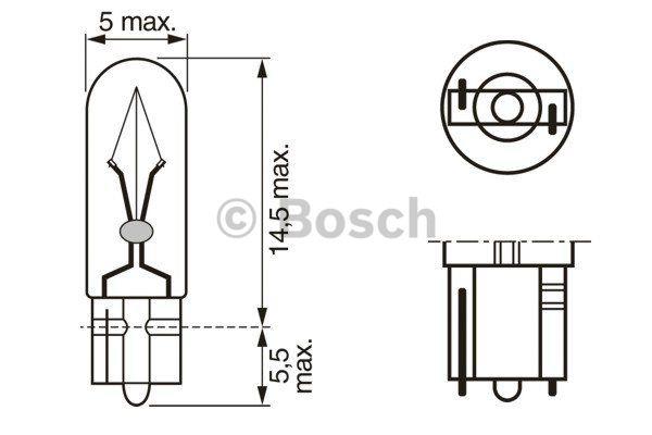  Лампа накаливания 1987302246 Bosch 1 987 302 246