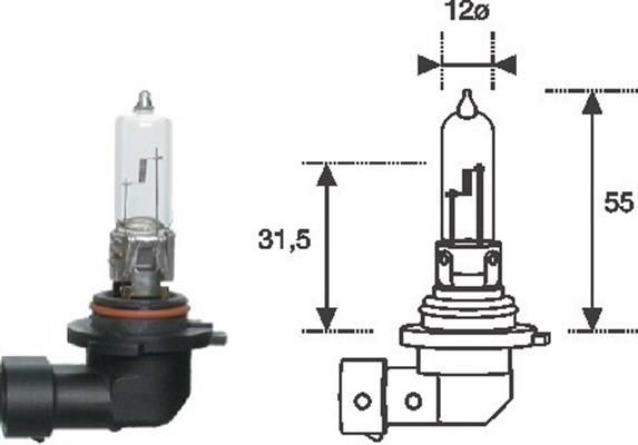  Лампа галогенная HB3 12V 65W 002577200000 Magneti marelli 002577200000