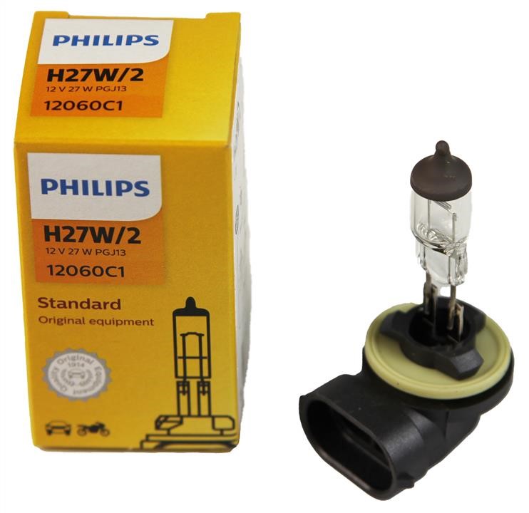  Лампа галогенная Philips Standard H27W2 12V 27W 12060C1 Philips 12060C1