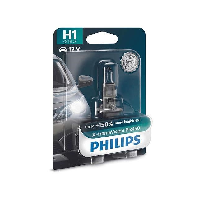  Лампа галогенная Philips X-tremeVision +150% H1 12V 55W 12258XVPB1 Philips 12258XVPB1