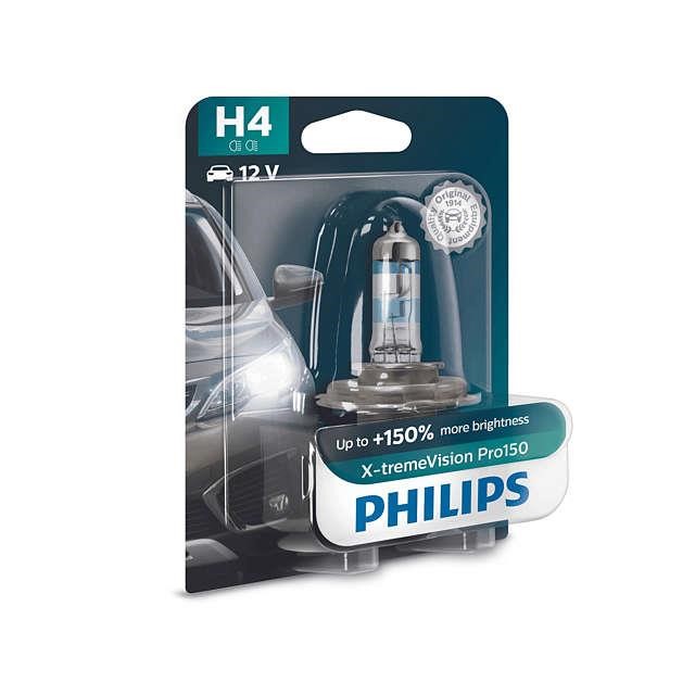  Лампа галогенная Philips X-tremeVision +150% H4 12V 6055W 12342XVPB1 Philips 12342XVPB1