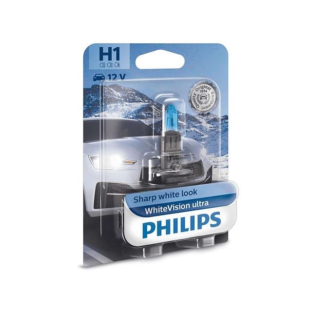  Лампа галогенная Philips WhiteVision Ultra H1 12V 55W 12258WVUB1 Philips 12258WVUB1