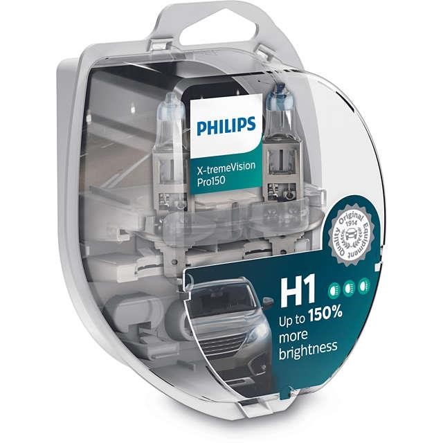  Лампа галогенная Philips X-tremeVision +150% H1 12V 55W 2 шт.12258XVPS2 Philips 12258XVPS2