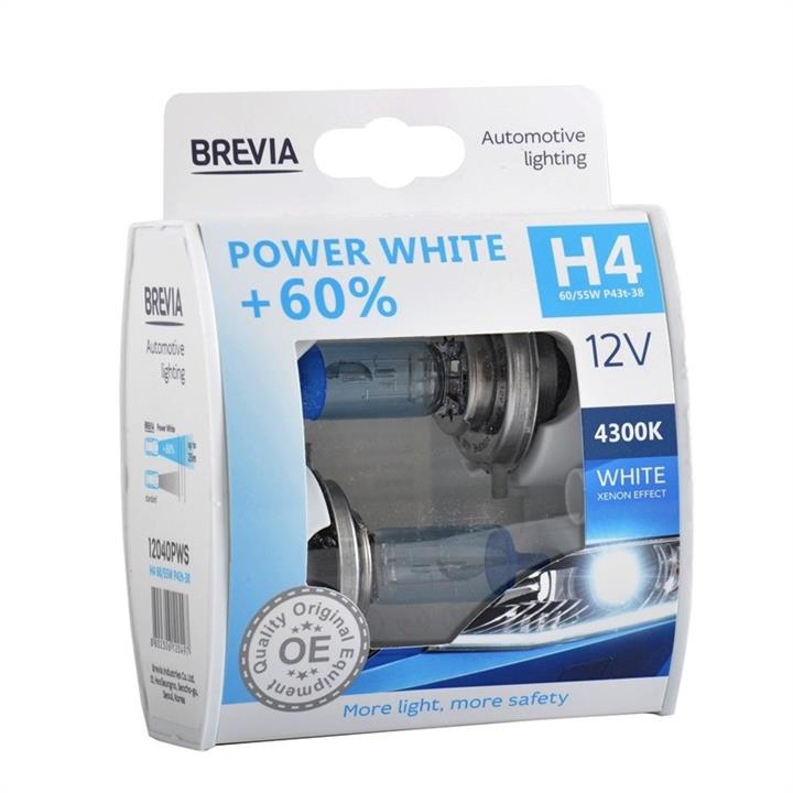  Лампа галогенная Brevia Power White +60% H4 12V 6055W 12040PWS Brevia 12040PWS