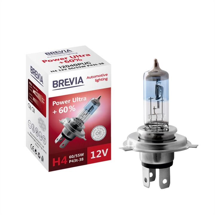  Лампа галогенная Brevia Power White +60% H4 12V 6055W 12040PUC Brevia 12040PUC