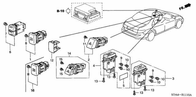  Лампа галогенная 35852SDAA01 Honda 35852-SDA-A01