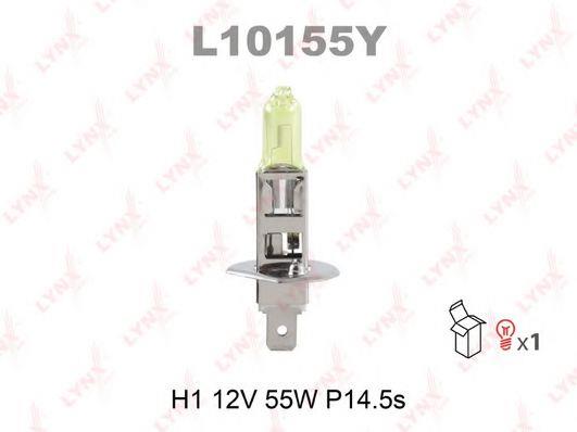  Лампа галогенная H1 12V 55W L10155Y LYNXauto L10155Y