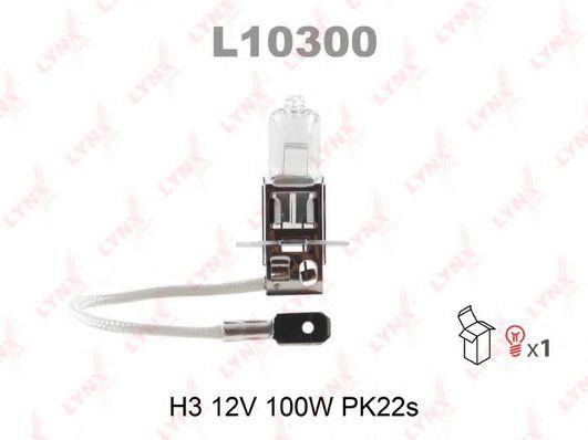  Лампа галогенная H3 12V 100W L10300 LYNXauto L10300