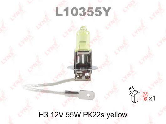  Лампа галогенная H3 12V 55W L10355Y LYNXauto L10355Y