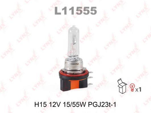  Лампа галогенная H15 12V 5515W L11555 LYNXauto L11555