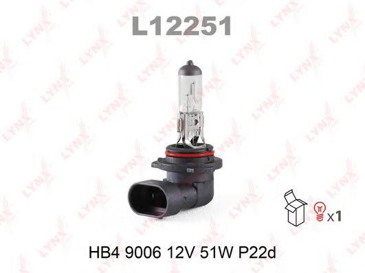  Лампа галогенная HB4 12V 51W L12251 LYNXauto L12251