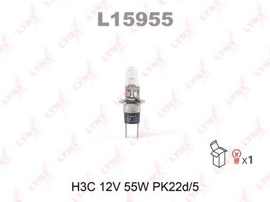  Лампа галогенная H3C 12V 55W L15955 LYNXauto L15955