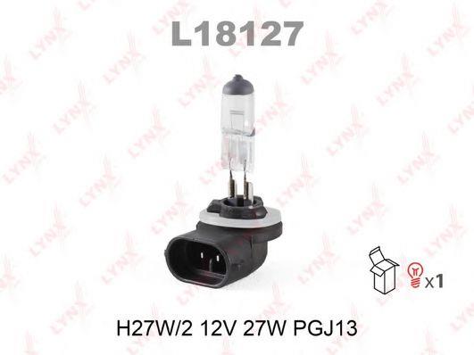  Лампа галогенная H27W2 12V 27W L18127 LYNXauto L18127