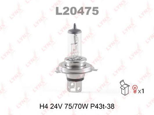  Лампа галогенная H4 24V 7570W L20475 LYNXauto L20475