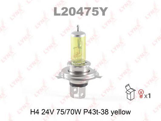  Лампа галогенная H4 24V 7570W L20475Y LYNXauto L20475Y