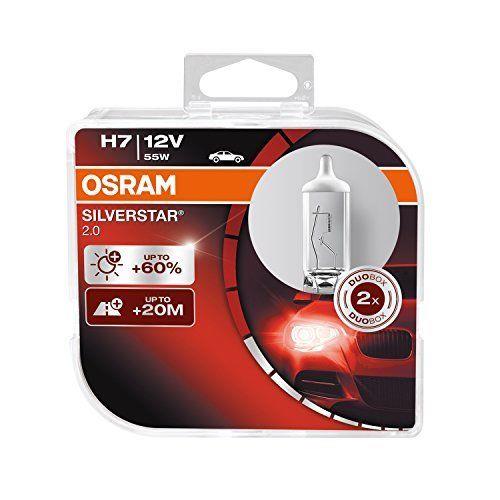  Лампа галогенная Osram Silverstar +60% H7 12V 55W 2 шт.64210SV2DUOBOX Osram 64210 SV2 DUOBOX