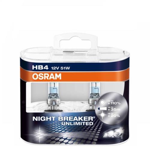  Лампа галогенная Osram Night Breaker Unlimited +110% HB4 12V 51W 9006NBU Osram 9006NBU