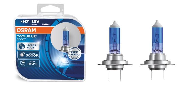  Лампа галогенная Osram Cool Blue Boost H7 12V 80W 2 шт.62210CBBHCB Osram 62210CBB-HCB