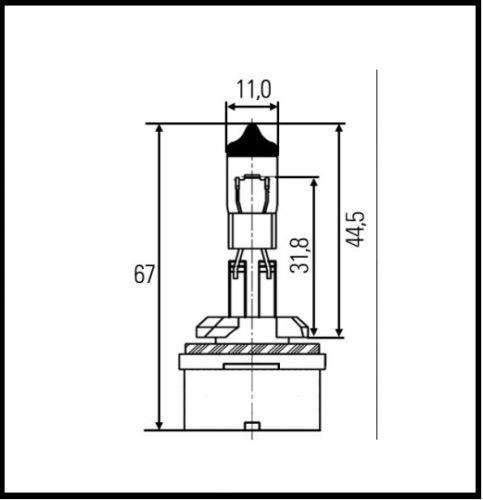  Лампа галогенная Philips Standard H27W1 12V 27W 12059 Philips 12059