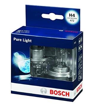  Лампа галогенная Bosch Pure Light H4 12V 6055W 2 шт.1987301405 Bosch 1 987 301 405