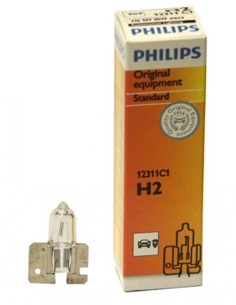  Лампа галогенная H2 12V 55W 12311C1 Philips 12311C1