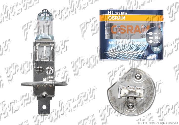  Лампа галогенная H1 12V 99ZB180A Polcar 99ZB180A