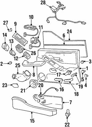  Лампа накаливания 25086809 General Motors 25086809