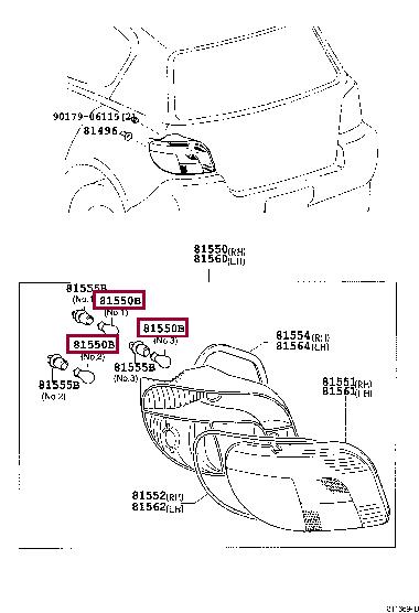  Лампа накаливания 90981WC006 Toyota 90981-WC006