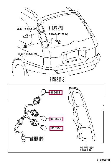  Лампа накаливания 9098113088 Toyota 90981-13088