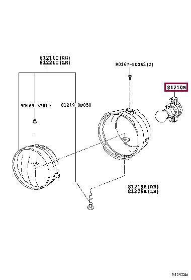  Лампа накаливания 90981WD015 Toyota 90981-WD015