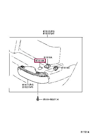  Лампа галогенная 9098113037 Toyota 90981-13037