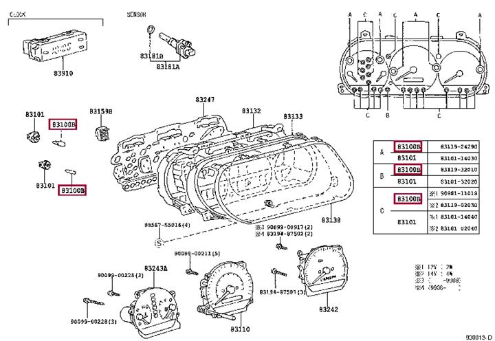  Лампа накаливания 8311902030 Toyota 83119-02030